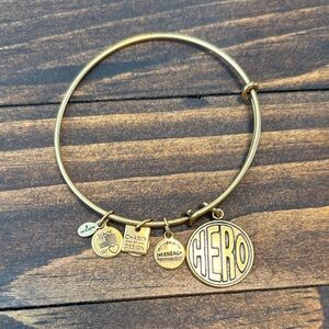 Alex and Ani Gold Hero Charm Bracelet